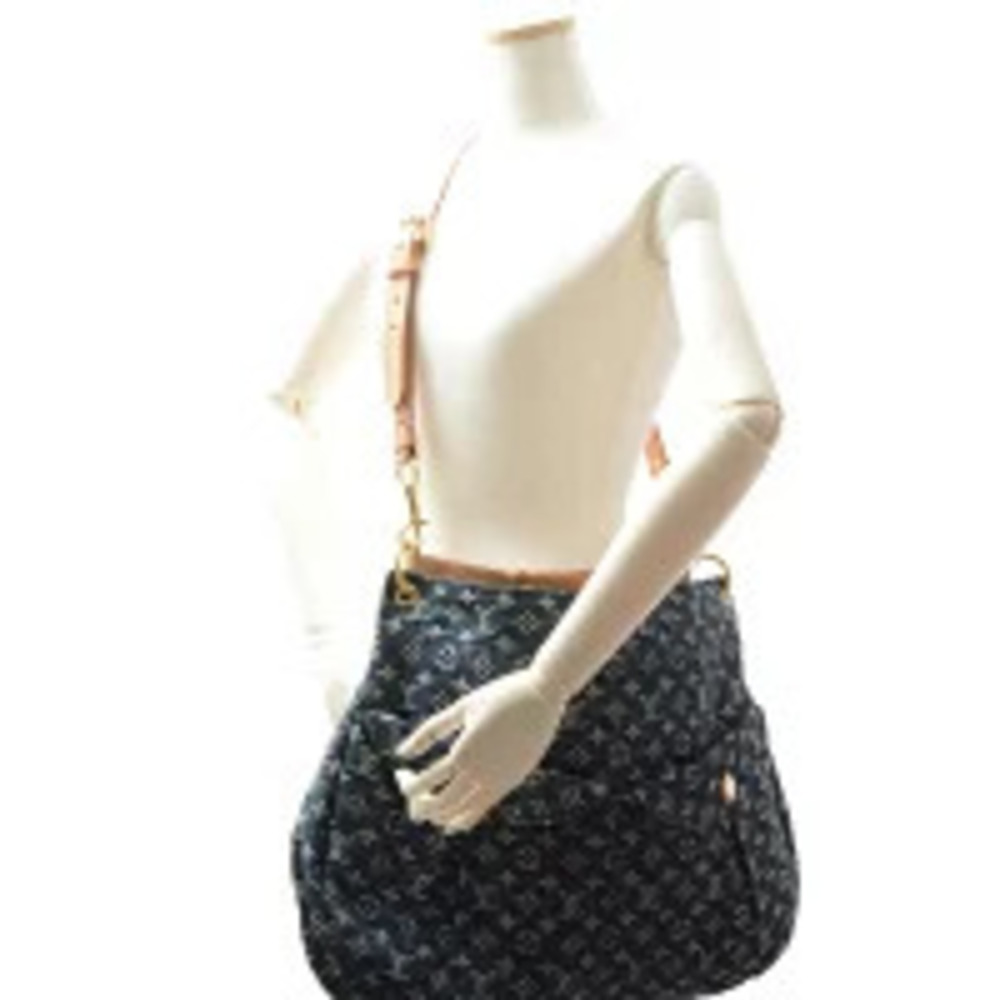 Louis Vuitton Daily Shoulder Bag Monogram Denim Blue - Picture 8 of 9